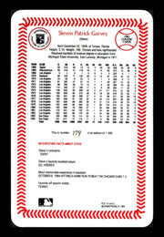 Steve Garvey Autographed 1985 Armstrong's Ceramic Autograph Card San Diego Padres #179/1000 SKU #181230