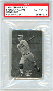Spencer Adams Autographed 1924 Zeenut Pacific Coast League Card PSA/DNA #25684279