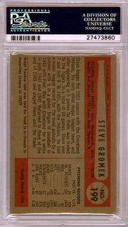Steve Gromek Autographed 1954 Bowman Card #199 Detroit Tigers PSA/DNA #27473860