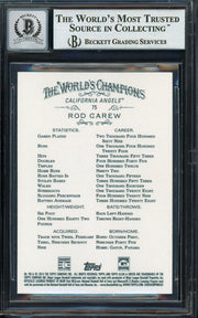 Rod Carew Autographed 2014 Topps Allen & Ginter Card #75 California Angels Auto Grade Gem Mint 10 Beckett BAS Stock #192788