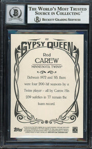 Rod Carew Autographed 2015 Topps Gypsy Queen Card #152 Minnesota Twins Auto Grade Gem Mint 10 Beckett BAS #12751970