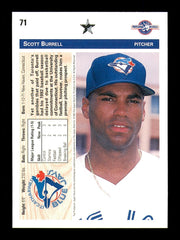 Scott Burrell Autographed 1992 Upper Deck Minor League Rookie Card #71 Toronto Blue Jays SKU #184229